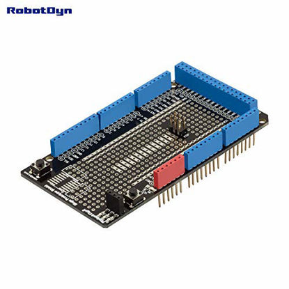 Picture of 3 PCS Mega Prototype Shield with Mini breadboard Compatible with Arduino Mega 2560 - Mega 2560 Protoshield Prototype Shield Compatible with Arduino Mega 2560, Arduino Mega Shield with Mini breadboard