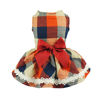 Picture of Fitwarm Christmas Elegant Lace Plaid Dog Dress for Pet Clothes Shirts Apparel, XXS