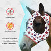 Picture of Harrison Howard Elasticity Horse Fly Mask Superb Comfort with UV Protection Standard Horse Fly Mask for Horse-Dream Star (M; Cob)