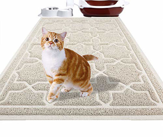 Cat litter outlet floor mat