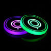 Picture of LED Car Cup Holder Lights,7 Colors Changing USB Charging Mat Waterproof Cup Pad,LED Interior Atmosphere Lamp Decoration Light Car Accessories (2pcs) (2 Rings)