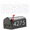 Picture of Diggoo 5" Reflective Mailbox Numbers Sticker Decal Die Cut Classic Style Vinyl Number Self Adhesive 2 Sets for Mailbox, Signs, Window, Door, Cars, Trucks, Home, Business, Address Number