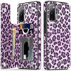 Picture of LETO Galaxy S20 FE Case,Flip Folio Leather Wallet Case Cover with Fashion Flower Designs for Girls Women,with Card Slots Kickstand Protective Phone Case for Samsung Galaxy S20 FE Purple Leopard