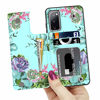 Picture of LETO Galaxy S20 FE Case,Flip Folio Leather Wallet Case Cover with Fashion Flower Designs for Girls Women,with Card Slots Kickstand Phone Case for Samsung Galaxy S20 FE Green Floral Garden