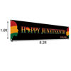 Picture of Large Happy Juneteenth Banner for Fence Juneteenth June 19th Independence Day Decoration African Afro American Frstival Celebration Supplies