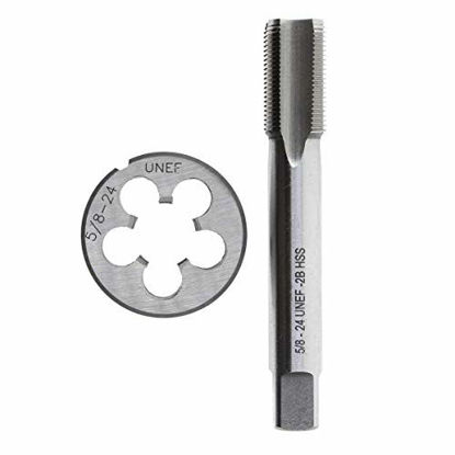 Picture of AUTOKAY New HSS 5/8"-24 UNEF Right Hand Thread Tap and Die Set (5/8x24) RH