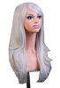 Picture of AneShe Wigs 28" Long Wavy Hair Heat Resistant Cosplay Wig for Women (Silver Grey)