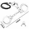 Picture of 9.8Inch Metal Handcuffs for Kids, Costume Accessories Metal Handcuffs, 6PCS Pretend Play Toy Hand Cuffs with Keys, 3Whistles