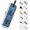 Picture of Beautyflier Universal Curling Iron Cover Sleeve, Canvas Heat-Resistant Curling & Flat Iron Holder, Flat Iron Curling Wand Travel Cover Case Bag Pouch for Travel, Gym, or Home (Blue Flower)