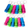 Picture of Kicko Mini Flashlight Keychain - 24 Pack - Assorted Colors, Green, Light Blue and Pink, Batteries Included - for Kids, Party Favors, Goody Bag Fillers, Prizes, Pocket Size, Chain for Key - 2 Inch