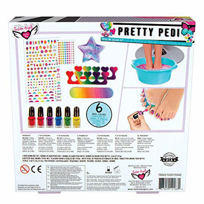 Picture of Fashion Angels Pretty Pedi Pedicure Kit for Girls - Kids Nail Spa Set with Nail Polish, Nail Stickers, Toe Separators, Nail File, and Bath Bombs, Nail Kit for Kids Ages 8 and Up