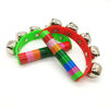 Picture of 6 Pcs Vivid Color Rainbow Handle Wooden Bells Jingle Stick Shaker Rattle Baby Kids Children Musical Toys