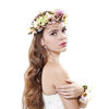 Picture of 2pc/set Flower Wreath Headband with Floral Wrist Band for Wedding Festivals