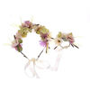 Picture of 2pc/set Flower Wreath Headband with Floral Wrist Band for Wedding Festivals