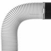 Picture of TerraBloom 8" Air Duct - 8 FT Long, White Flexible Ducting with 2 Clamps, 4 Layer HVAC Ventilation Air Hose - Great For Grow Tents, Dryer Rooms, House Vent Register Lines