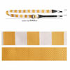 Picture of Ukulele Strap No Drill, Jacquard Woven Ukelele Strap Shoulder with Double J Hooks Clip On, Easy to Use, Adjustable & Fits Most Standard Sizes Uke (Yellow & White Squares)