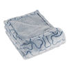 Picture of Bone Dry Embossed Bone Print Pet Blanket, 36x48", Navy