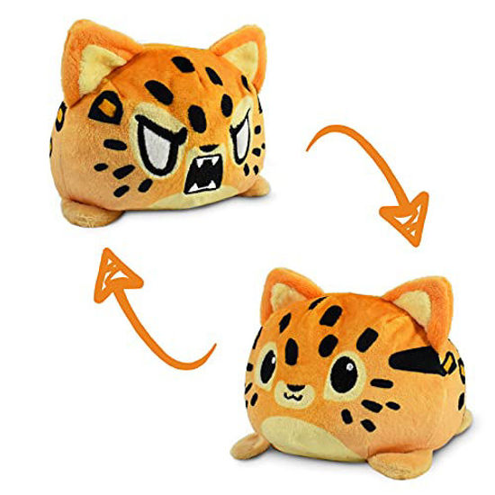 Picture of TeeTurtle | The Original Reversible Leopard Plushie | Patented Design | Sensory Fidget Toy for Stress Relief | Show Your Mood Without Saying a Word!