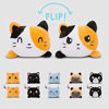 Picture of TeeTurtle | The Original Reversible Cat Plushie | Patented Design | Tuxedo | Show Your Mood Without Saying a Word!