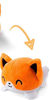 Picture of TeeTurtle | The Original Reversible Fox Plushie | Patented Design | White and Orange | Show Your Mood Without Saying a Word!