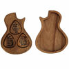 Picture of Guitar Picks Case Plectrum Box with 3 Pcs Guitar Pick,Wood Guitar Pick Box for Guitar Picks Storage