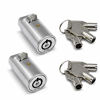 Picture of 2Pcs Vending Machine Lock Keyed Alike Coke Machine Lock Snack Machine Lock Candy Machine Lock Soda Machine Lock, 6Pcs Keys