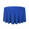 Picture of Craft And Party Premium Polyester Tablecloth - 108" Round Royal Blue Tablecloth for Wedding, Restaurant or Banquet