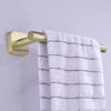 Picture of Bathroom Towel Bar, Brushed Gold Bath Towel Rail in Stainless Steel, 12 Inch, Wall Mounted, Brushed Brass