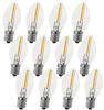 Picture of MYEMITTING Night Light Bulbs C7 Candelabra LED Light Bulbs 0.6W Equivalent to 7W White Warm 2700K Outdoor String Lights Waterproof Clear Glass Night Light Bulbs E12 Base 12 Pack