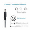 Picture of 2pack AC 100-240V to DC 5V 2A 2000mA 10W Power Supply Adapter Barrel Plug 5.5mm x 2.1mm UL Listed FCC for IP Camera IPC and More