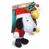 Picture of Peanuts Snoopy Tangled in Holiday Lights & Woodstock Sweater Holiday Dog Toy Set 2 Pack | Snoopy & Woodstock Plush Squeaky Dog Toys | Peanuts Comics Dog Chew Toys to Add to Dog Christmas Stocking