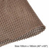 Picture of uxcell Dark Khaki Speaker Mesh Grill Cloth (not Cane Webbing) Stereo Box Fabric Dustproof Audio Cloth 50cm x 160cm 20 inches x 63 inches