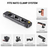 Picture of SMALLRIG Universal Low-Profile Quick Release NATO Rail Safety Rail 90mm/3.5inches Long with 1/4'' Screws for NATO Handle Camera Cage EVF Mount - BUN2484