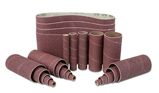 Picture of WEN 6524SP120 120-Grit Combination Belt and Sleeve Sandpaper Set, 24-Pack