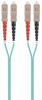 Picture of Monoprice OM3 Fiber Optic Cable - 5M (Meter) - SC/UPC-SC/UPC, Multi Mode, Duplex, 50/125 Type, 2.0mm, PVC