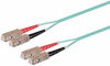 Picture of Monoprice OM3 Fiber Optic Cable - 5M (Meter) - SC/UPC-SC/UPC, Multi Mode, Duplex, 50/125 Type, 2.0mm, PVC