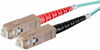 Picture of Monoprice OM3 Fiber Optic Cable - 5M (Meter) - SC/UPC-SC/UPC, Multi Mode, Duplex, 50/125 Type, 2.0mm, PVC