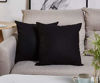 Picture of TangDepot Cotton Solid Throw Pillow Covers, 26" x 26" , Black