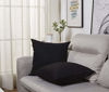 Picture of TangDepot Cotton Solid Throw Pillow Covers, 26" x 26" , Black