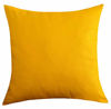 Picture of TangDepot Handmade Decorative Solid 100% Cotton Canvas Throw Pillow Covers/Pillow Shams, (26"x26", Gold Yellow)