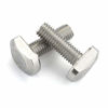 Picture of M8 x 25mm T-Slot Drop-in Stud Sliding Bolts T Shape Screws, Stainless Steel A2-70, Full Thread, 20 PCS