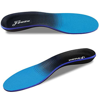 Picture of Orthotic Shoe Insoles, Arch Support Shoe Insert Footwear for Men Women Plantar Fasciitis Flat Feet Over-Pronation (US Mens 15-15.5)