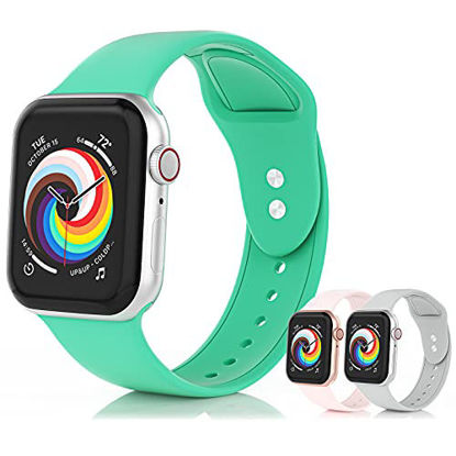 Silicone Solo Loop Bands Compatible with Apple Watch Band 38mm