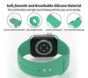 Picture of SEETEN 3 Pack Bands Compatible with Apple Watch Band 38mm 40mm 41mm 42mm 44mm 45mm Women Men, Soft and Breathable Silicone Sport Strap Replacement Wristband with 2 Metal Buckles Design for iWatch Series 7 6 5 4 3 2 1 SE (Mint Green,Pink,Grey, 38/40/41mm-L)