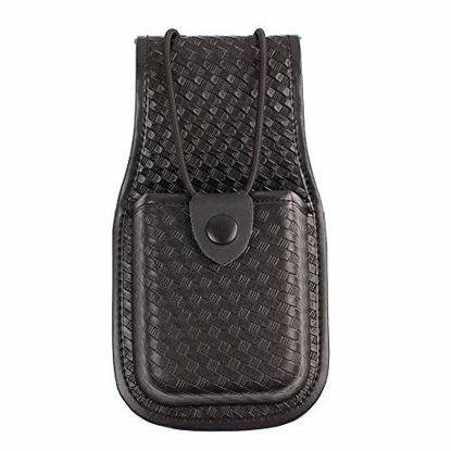 Picture of ROCOTACTICAL Basketweave Radio Pouch, Universal Radio Holder Pouch for Law Enforcement Duty Belt