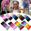 Picture of Benehair Jumbo Braiding Hair 24 inch Jumbo Braid Hair Extensions Ombre Black to Purple Jumbo Box Braids Crochet Hair Long for Women Kids DIY High Temperature Synthetic Fiber 3 Bundles