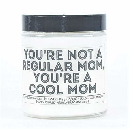 Picture of You're Not a Regular Mom, You're a Cool Mom Soy Candle - 3.5 oz - Blackberry Vanilla Scent