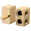 Picture of Freajoin Dual 0/2/4 Gauge to 0/2/4 Gauge Amp Input Reducers Copper Alloy Gold(1 Pair)