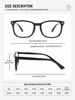 Picture of CCVOO 5 Pack Reading Glasses Blue Light Blocking, Filter UV Ray/Glare Computer Readers Fashion Nerd Eyeglasses Women/Men (Light Black, 2.5)