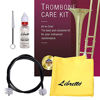 Picture of Libretto Trombone ALL-INCLUSIVE Care Kit: Flexible Bore Brush + Mouthpiece Brush + Slide Oil+ Microfiber Cleaning Cloth, w/Giftable Handy Case, Time to Clean & Extend Life of your Trombone!